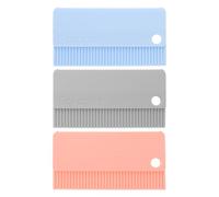 IMIKEYA Ensemble de 3 pièces pour enlever les poils d'animaux, idéal pour les tapis, vêtements, moquettes de voiture et canapés. Brosse anti-peluches et grattoir portable.