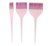 IMIKEYA Ensemble de 3 Pinceaux Applicateurs de Teinture Capillaire à Manche Long Pailleté Kit Professionnel pour Coloration et Surlignage Précis Outil Coiffure Portable pour Salon et