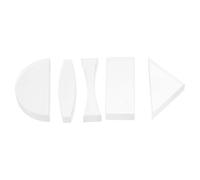 IMIKEYA Ensemble de 5 Lentilles Optiques Transparentes Concaves et Convexes en Acrylique, pour Expériences et Démonstrations en Physique, Matériel Pédagogique Scientifique pour