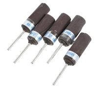 IMIKEYA Ensemble de 5 Tambours de Ponçage 2,35 Mm en Papier Abrasif Grains 240 à 1000 pour Ponçage Facile sur Plastique et Bois, Accessoires pour Outil Rotatif