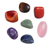 IMIKEYA Ensemble De 7 Pierres De Cristal Naturelles Pierres De Naissance pour La Et La Décoration des Chakras