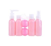 IMIKEYA Ensemble de Bouteilles de Voyage 6 Pièces 50ml Légères et Étanches en Pe et Pp Petite Cuillère, pour Parfum, Lotion et Shampoing en Déplacement