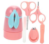IMIKEYA Ensemble De Coupe-Ongles Pour Bébé Kits De Pédicure Pour Nouveau-Nés Article De Toilette Pour Bébé Coupe-Ongles Pour Bébé Ciseaux Kit Pour Ongles De Pieds Plastique Rose