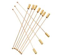 IMIKEYA Épingles de Sûreté Métalliques 90 Mm avec Butée en Acier Inoxydable, Lot de 10 Broches à Bijoux Longues pour Création et Fixation de Foulards, Corsages, Accessoires Femme