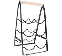 IMIKEYA Étagère à Vin Pliante Support de Rangement Élégant pour Bouteilles de Vin Boissons de Stockage Polyvalente pour Cuisine Bar Organisateur Compact pour Gain de Place Design Moderne