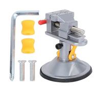 IMIKEYA Étau à Ventouse Rotatif 360° Mini en Acier Inoxydable Argenté, Support à Sculpter pour Table en Noyer, Pince à Sculpter Compacte pour Bricolage, Modélisme et Loisirs Créatifs