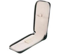 IMIKEYA Étui de Voyage pour Ranger Petites Babioles et Bijoux pour Montre en Cuir Vert Fermeture Éclair Paquet Portable Sûr Pendant Vos Déplacements