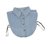 IMIKEYA Faux Col Amovible Pour Femmes Coton Col Chemise Cowboy Détachable Style Effilé Décoration Élégante Pour Blouses Pulls Et Tenues Décontractées