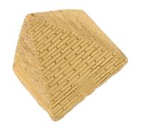 IMIKEYA Figurine Pyramide Égypte Miniature Résine Dorée Artisanale Décoration Maison Bureau Jardin Ornement Thème Égyptien Présent Souvenir