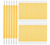 IMIKEYA Filament LED Jaune 3v 38mm 120ma 2700k Pack de 100 Pièces pour Lampes à Filament, Éclairage et Lumineux pour Maison ou Boutique