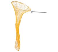 IMIKEYA Filet de Pêche à Fond Plat avec Cordon de Serrage Facile, Maille Large en Fil de Soie Collante Orange, Accessoire de Pêche Robuste pour Usage en Aquarium ou Bateau