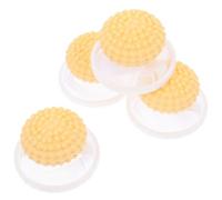 IMIKEYA Filtre à peluches pour machine à laver 4 pièces, piège à charpie jaune pour propriétaires d’animaux, PP polyester, réduit la dispersion des poils
