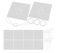 IMIKEYA Filtre à Thé en Tissu Blanc Maille Fine 200, Structure Robuste et Design Simple, Accessoire Pratique pour Infusion de Thé Maison