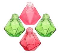 IMIKEYA Flacons de Vernis à Ongles en Verre Rechargeables Petits et Légers Lot de 4 10ml Couleur Aléatoire pour Salons de Beauté et Activités en Plein Air