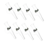 IMIKEYA Flacons Soliflore Avec Ventouse - 8 Tubes En Plastique Transparent Pour Arrangements Floraux - Idéal Pour Nourrir Et Exposer Vos Fleurs Fraîches Avec Ventouse Et Vase Pratique