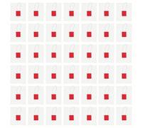 IMIKEYA Forme Créative 100 Sachets Infuseurs à Thé 5,8x7 Cm en Nylon Blanc Faciles à Ouvrir et Fermer, pour Infusion de Thé en Feuilles et Épices