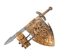 IMIKEYA Garçon Fille Costume Chevalier Jeu de Rôle Bouclier Accessoires Performance Déguisement Cosplay Party