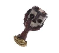 IMIKEYA Gobelet à Vin Créatif Halloween en Résine et Acier Inoxydable Griffe D'aigle, Verre à Pied Unique pour Fête et Décoration Maison
