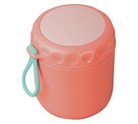 IMIKEYA Gobelet Inox pour Soupe et Petit-déjeuner Isolant Portable Double Paroi Couvercle Hermétique Bureau École Voyage Camping Rose