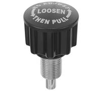 IMIKEYA Goupille de Traction Bouton à Ressort Noir en Plastique Abs pour Vélo d'exercice Installation Facile, Diamètre Filetage 16 Mm, Accessoire pour Équipement de Fitness