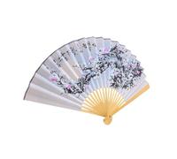 IMIKEYA Grand Éventail Pliant Chinois Décoratif à Main Style Ancien pour Danse Décoration Murale et Performances Scéniques et Vintage pour Kung Fu et Salons