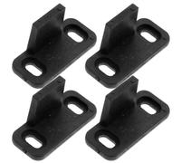 IMIKEYA Guide inférieur du plancher Butée de porte de grange noir 4pcs PP pour portes de placard et portes coulissantes remplacement facile installation simple