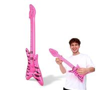 IMIKEYA Guitare Gonflable Portable en PVC pour Garçon et Filles, Accessoire Léger et Créatif pour Décoration de Fête Disco ou Soirée Musicale Couleur Aléatoire