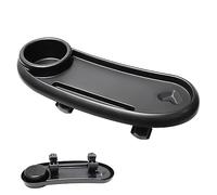 IMIKEYA Handrarte de l'assiette portion plateau pour poussette plateaux plateau repas poussette enfants plateau de poussette en plastique plateau à goûter universel pour poussette Noir