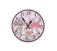 IMIKEYA Horloge de Pendule Cuisine Pendule de Cuisine Desk Clock vibesretro Home Decor Style rétro Pendule de Salon Wall Clock horloges murales Anciennes en Bois