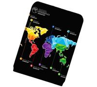 IMIKEYA Housse De Valise à roulettes XL Élastique en Polyester Et Élasthanne Protecteur De Bagages Carte du Monde pour Voyageur Accès Facile Poignée Lavage Simple