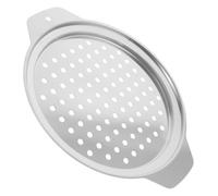 IMIKEYA Insert de Panier Vapeur Rond en Acier Inoxydable Argenté Multifonctionnel avec Poignée, Séparateur D'eau pour Légumes et Viande Cuisine