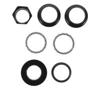 IMIKEYA Jeu de Direction de Vélo 30 MM Roulement de Potence 254 MM en Acier Noir Kit de Remplacement pour Fourche Frontale VTT et Vélo de Route Accessoire Solide et Léger