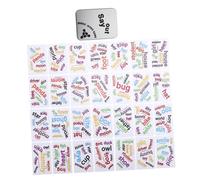 IMIKEYA Jeu de Société Éducatif pour Garçon et Filles Cartes de Mots Cognitives Jouet Interactif 1 Set pour Fête Apprentissage des Lettres Développement Cognitif