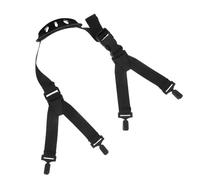 IMIKEYA Jugulaire de Casque de Sécurité en Y Boucle de Protection, Sangle Réglable en Nylon et Caoutchouc, Compatible Casques Moto et Chantier, Usage Professionnel et Urbain