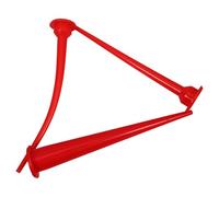 IMIKEYA Kit D'application de Calfeutrage 3 Buses de Mastic en Pp pour Cartouche Scellement Chimique, Outil de Calfeutrage Rouge, Facile à Appliquer, pour DIY