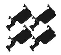 IMIKEYA Kit de 4 Pièces Universelles pour Four à Micro-ondes Levier de Verrouillage en Plastique Noir, Fonction Améliorée Porte, pour Réparation à Domicile