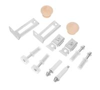 IMIKEYA Kit de Charnière Pivotante pour Porte Pliante Double Métal Robuste avec Support et Roue Guide Quincaillerie pour Portes de Placard Stabilité Renforcée et Fonctionnement Silencieux