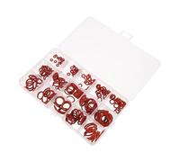 IMIKEYA Kit de Joints Toriques en Silicone Rouge Anneaux Résistants à L'Huile Assortiment 225 Pièces pour Plomberie Robinetterie et Réparation Automobile Étanchéité Haute Température