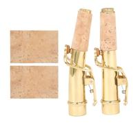IMIKEYA Kit de Remplacement du Manche de Soprano en Laiton Or, Design Léger et Facile à Utiliser pour Saxophonistes, 1 Set Adapté Soprano