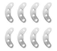 IMIKEYA Kit de Réparation de Talons Antidérapant et Solide pour Chaussures et Bottes Protège-talons Argenté 4 Paires, pour Réparation Extérieure