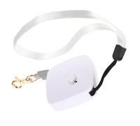 IMIKEYA Laisse Rétractable pour Chien Blanc de 2 Mètres en Nylon et Plastique avec Sangle Poignet, pour Chiens Jusqu'à 5 Kg en Promenade Couleur Aléatoire