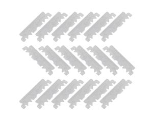 IMIKEYA Lames de Rasoir Manuelles pour Homme en Acier Inoxydable 100 Pièces Lame Seule Face Sécurisée pour Rasage Visage Coiffure et Épilation Usage Domestique et Professionnel