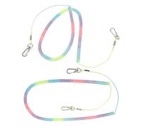 IMIKEYA Lanière pour Canne à Pêche Rétractable 2pcs avec Cordon en Caoutchouc et Clips en Acier Inoxydable pour Protection Anti-Perte en Kayak et Aventures Extérieures