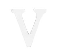 IMIKEYA Lettre V Décorative Bois pour Maison Mariage Fête Blanc Ornement Rustique Élégant