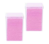 IMIKEYA Lingettes Nettoyantes pour Flacon de Colle 400 Pièces Tampons Essuie-Colle sans Peluche en Coton Doux Dissolvant de Résidus de Colle pour Extensions de Cils Usage Professionnel