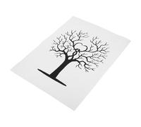 IMIKEYA Livre D'or Empreintes Digitales pour Mariage en Tissu Noir 30x40cm, DIY Facile à Conserver, Décoration Romantique pour Cérémonie et Réception