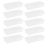 IMIKEYA Lot de 10 Boîtes de Recyclage pour Lames de Rasoir Longues Plastique Solide Boîte de Rangement Compacte pour Collecte Sécurisée Mallette de Distribution pour Salons et Usage