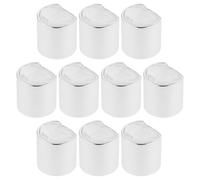 IMIKEYA Lot de 10 Bouchons de Flacons de Lotion 24 MM en Plastique Argenté Bouchons de Rechange Étanches pour Bouteilles de Shampoing et Gel Accessoires Pratiques pour Usage Personnel