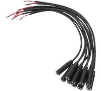 IMIKEYA Lot de 10 Câbles Audio Mono Fiche Femelle 35 MM Rallonge pour Casque et Microphone Câble Jack Stéréo Filaire en PVC Solide Compatible Téléphones et Lecteurs Mp3