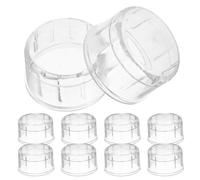 IMIKEYA Lot de 10 Couvercles en Résine Polycarbonate Transparente pour Shakers à Cocktails Étanches Résistants à la Chaleur Compatibles Gobelets à Jus Thé et Bubble Tea Accessoires